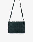 LINDY CLUTCH WOVEN LARGE EMERALD