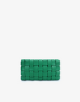 LINDY WOVEN CLUTCH SMALL GREEN