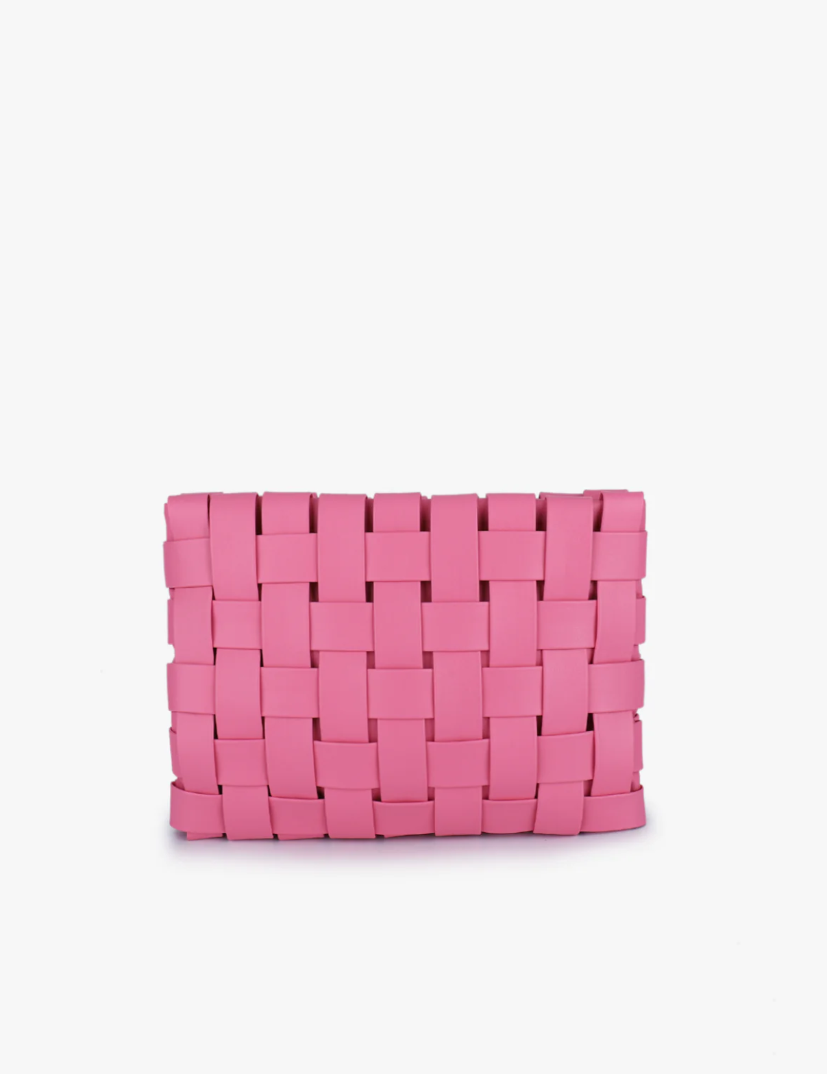 LINDY CLUTCH WOVEN LARGE PINK