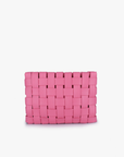 LINDY CLUTCH WOVEN LARGE PINK