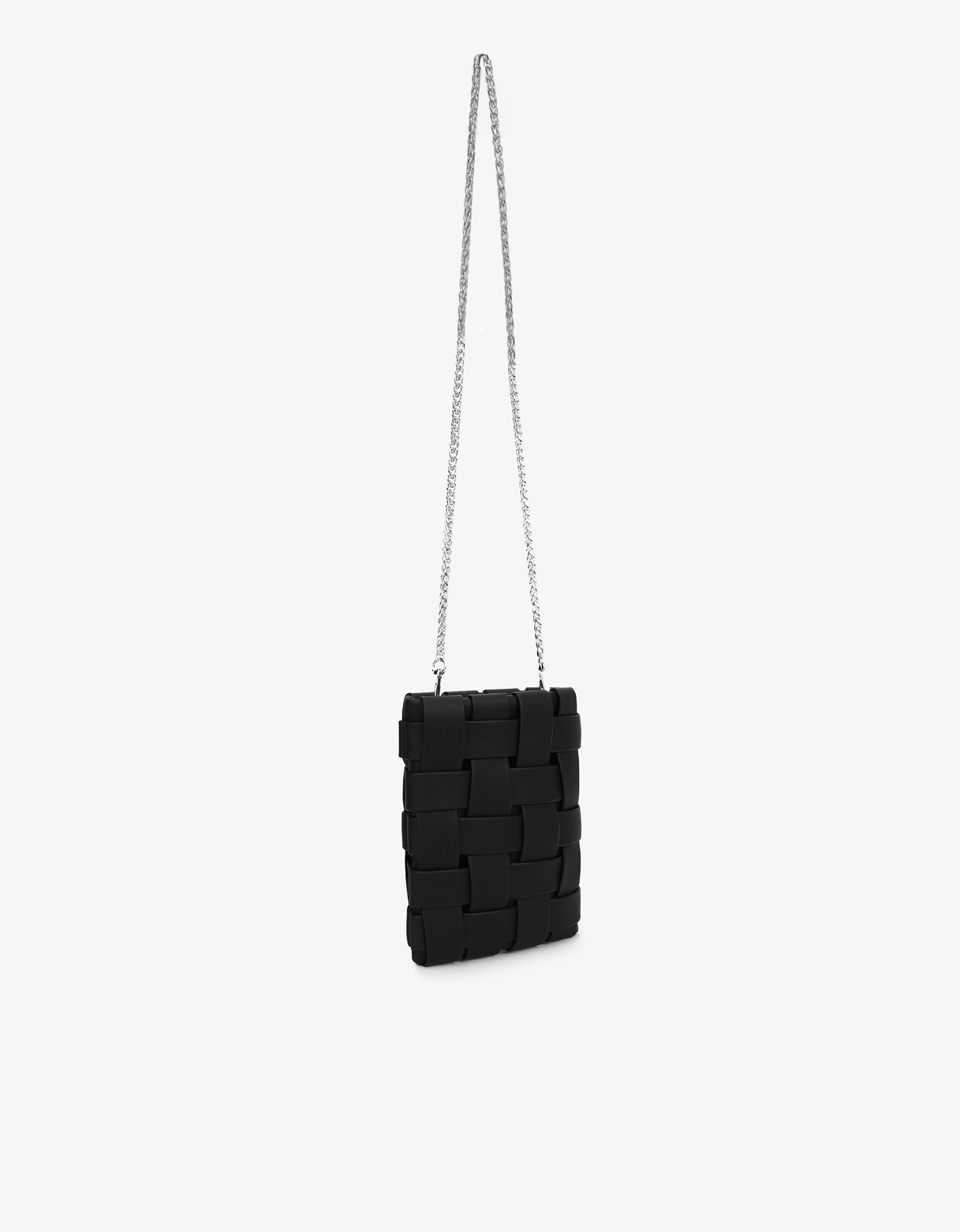 LINDY WOVEN CELLPHONE BLACK