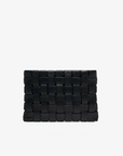 LINDY CLUTCH WOVEN LARGE BLACK