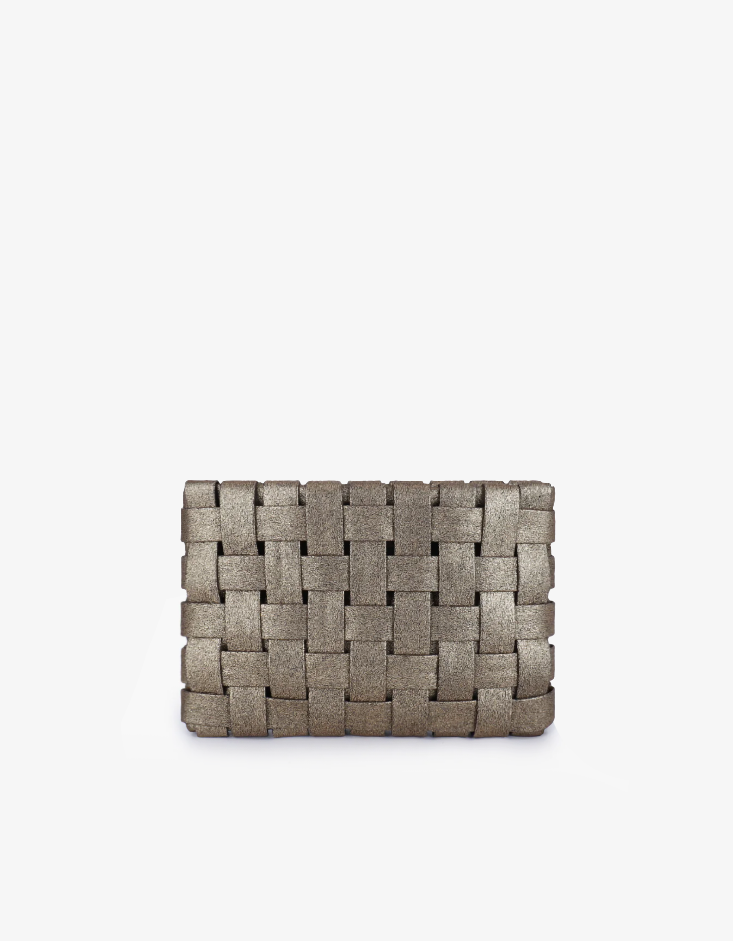 LINDY CLUTCH WOVEN LARGE GOLD