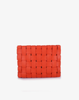 LINDY CLUTCH WOVEN LARGE ORANGE