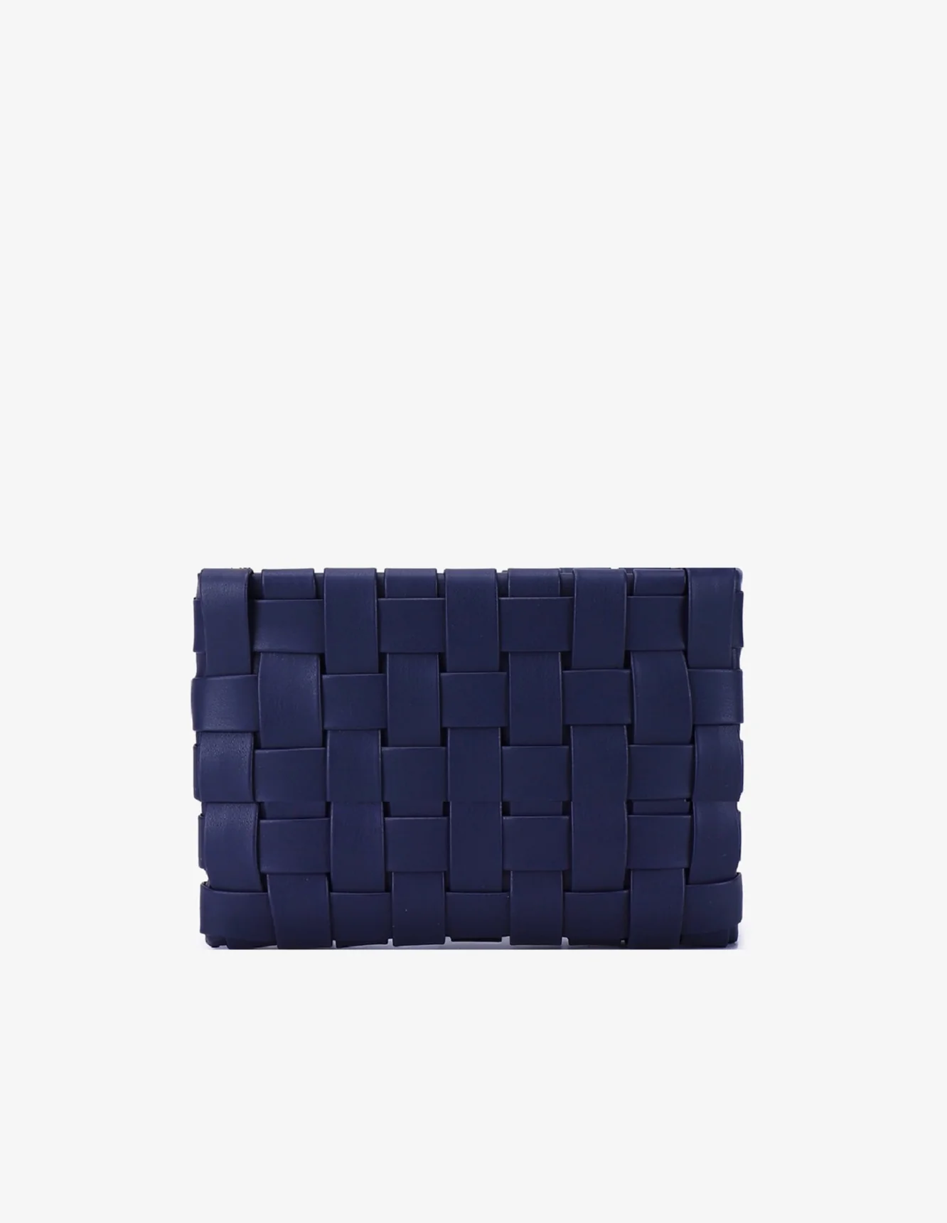 LINDY CLUTCH WOVEN LARGE NAVY
