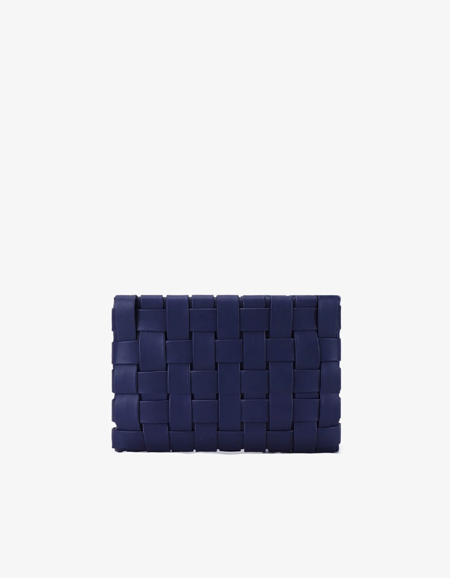 LINDY CLUTCH WOVEN LARGE NAVY