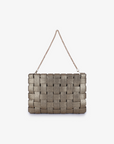 LINDY CLUTCH WOVEN LARGE GOLD