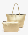 DEPARTURE TOTE PLATINUM/SILVER