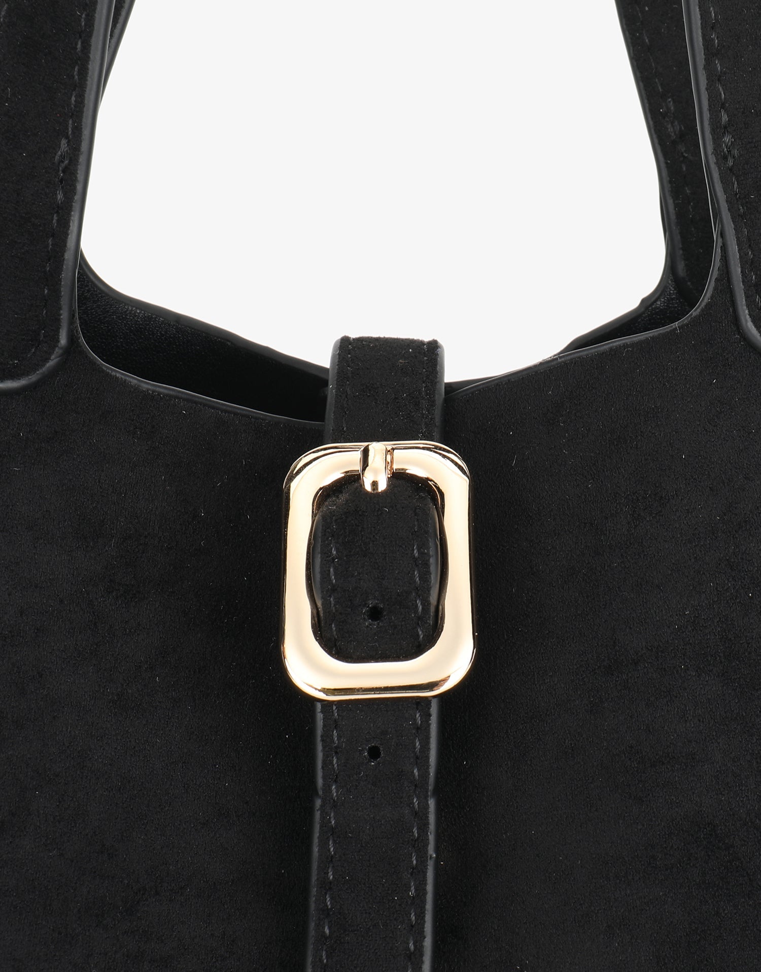 JOYA BUCKET MINI FAUX SUEDE BLACK - REMI/REID