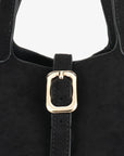 JOYA BUCKET MINI FAUX SUEDE BLACK - REMI/REID
