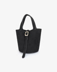 JOYA BUCKET MINI FAUX SUEDE BLACK - REMI/REID