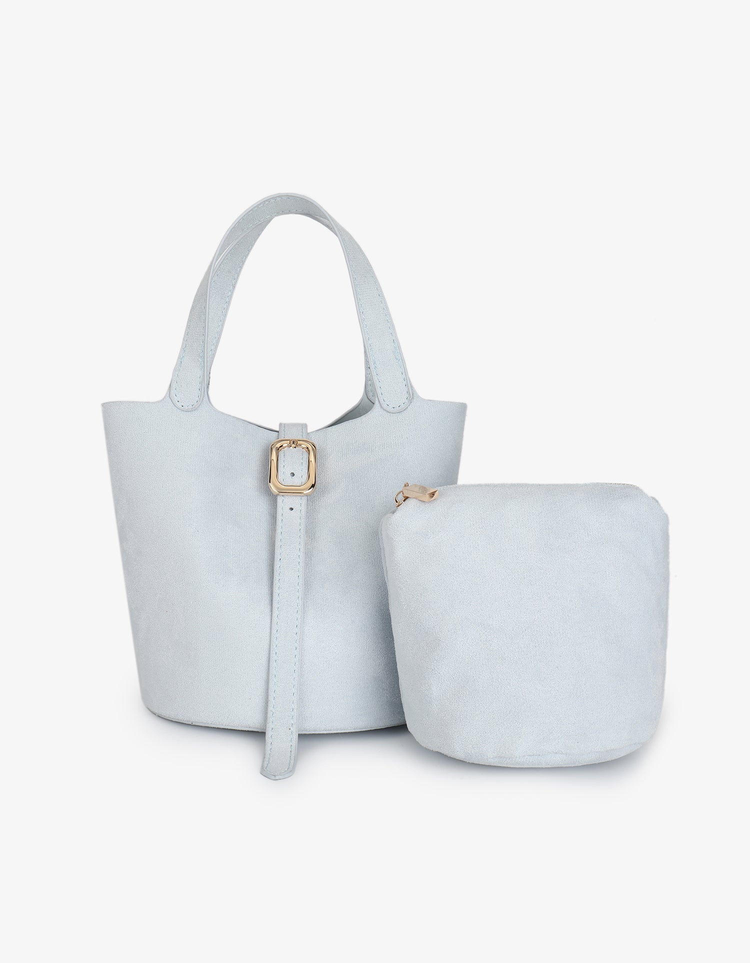 JOYA BUCKET MINI FAUX SUEDE BLUE - REMI/REID