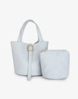 JOYA BUCKET MINI FAUX SUEDE BLUE - REMI/REID