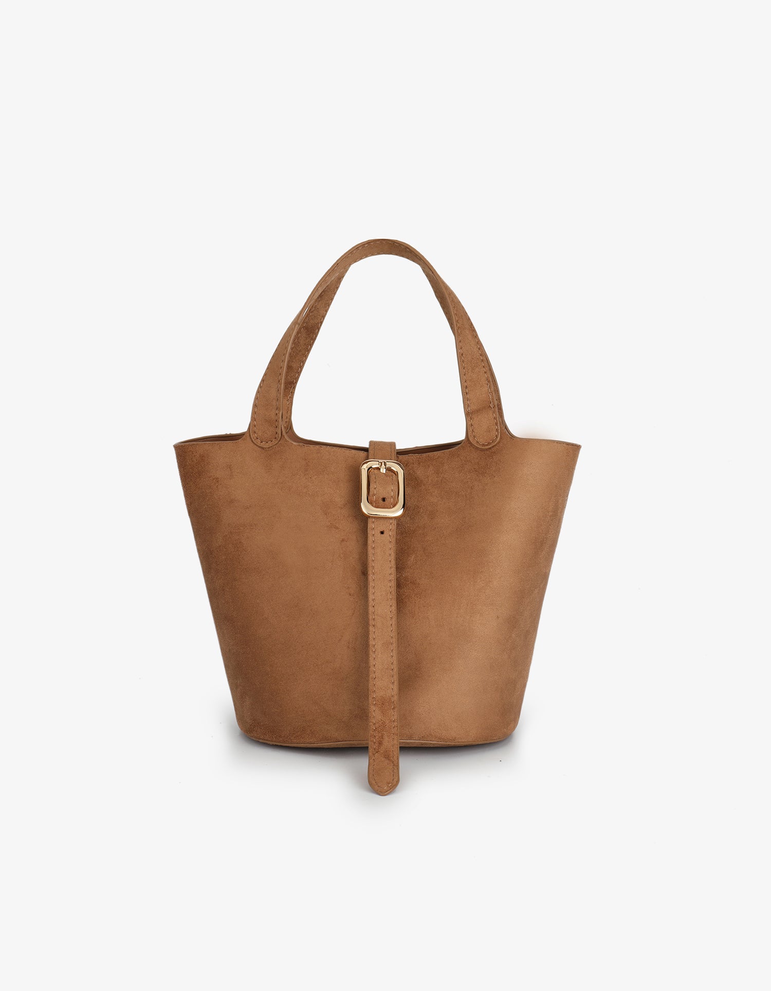 JOYA BUCKET MINI FAUX SUEDE CAMEL - REMI/REID