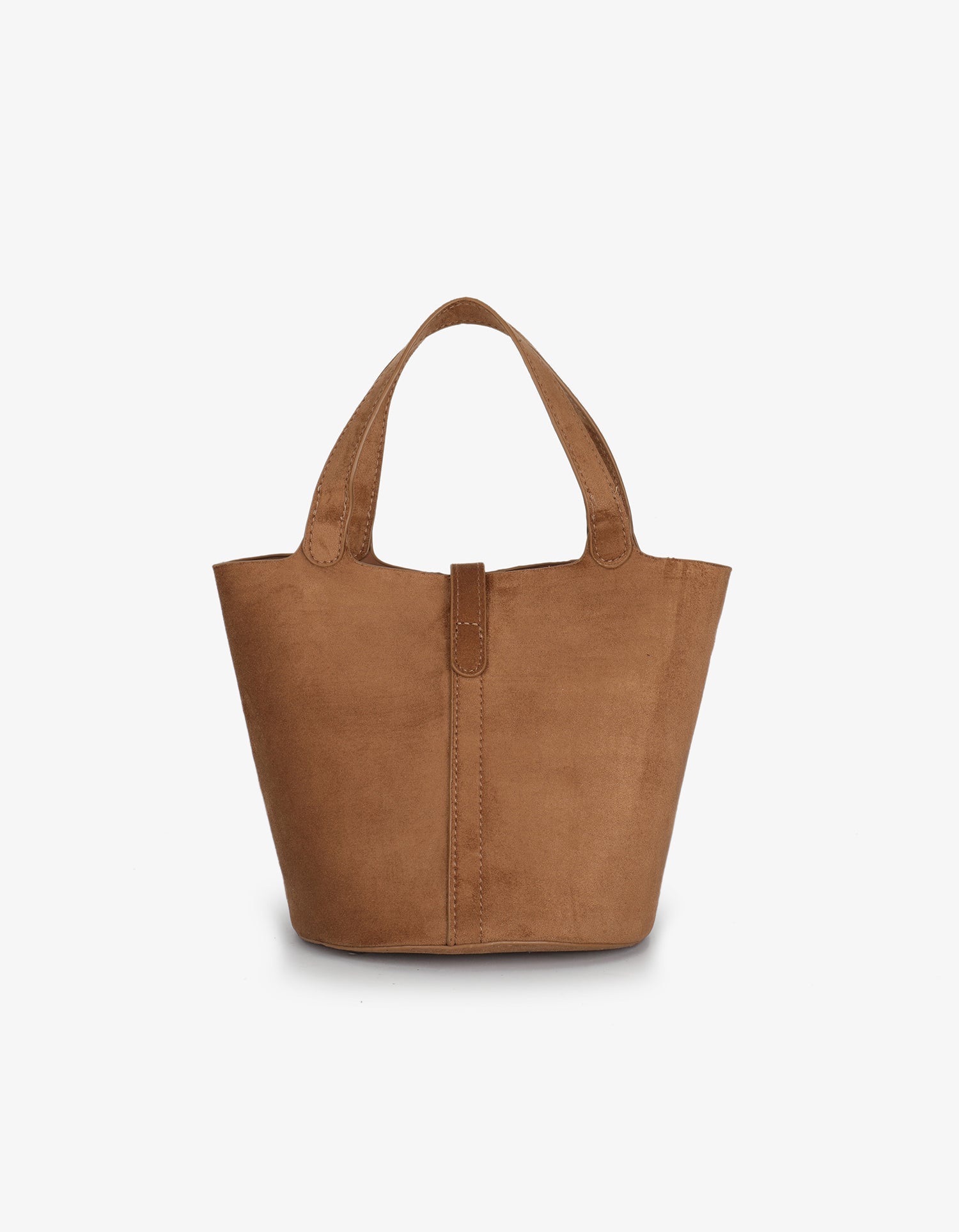 JOYA BUCKET MINI FAUX SUEDE CAMEL - REMI/REID