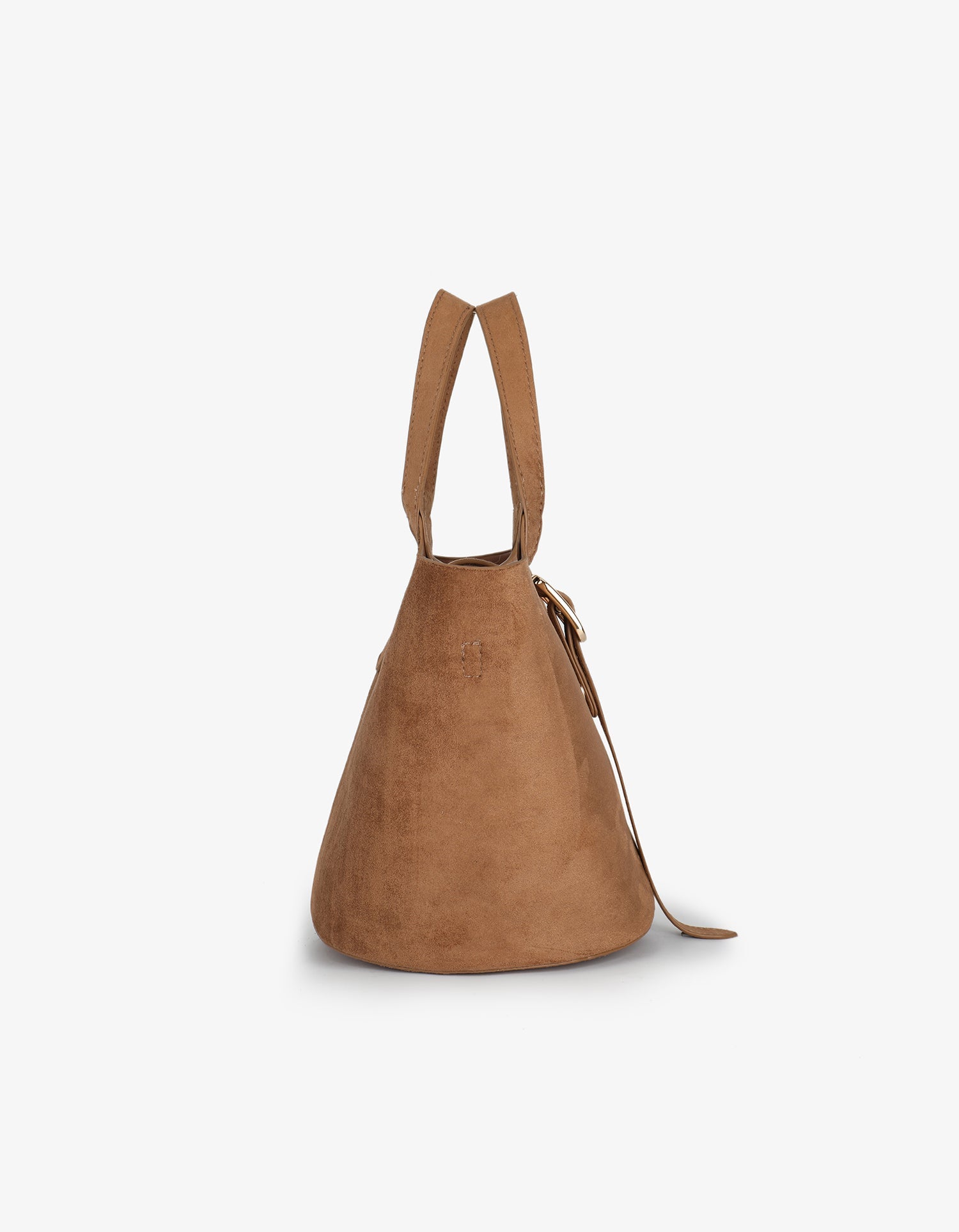 JOYA BUCKET MINI FAUX SUEDE CAMEL - REMI/REID