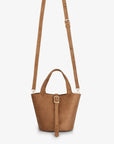 JOYA BUCKET MINI FAUX SUEDE CAMEL - REMI/REID