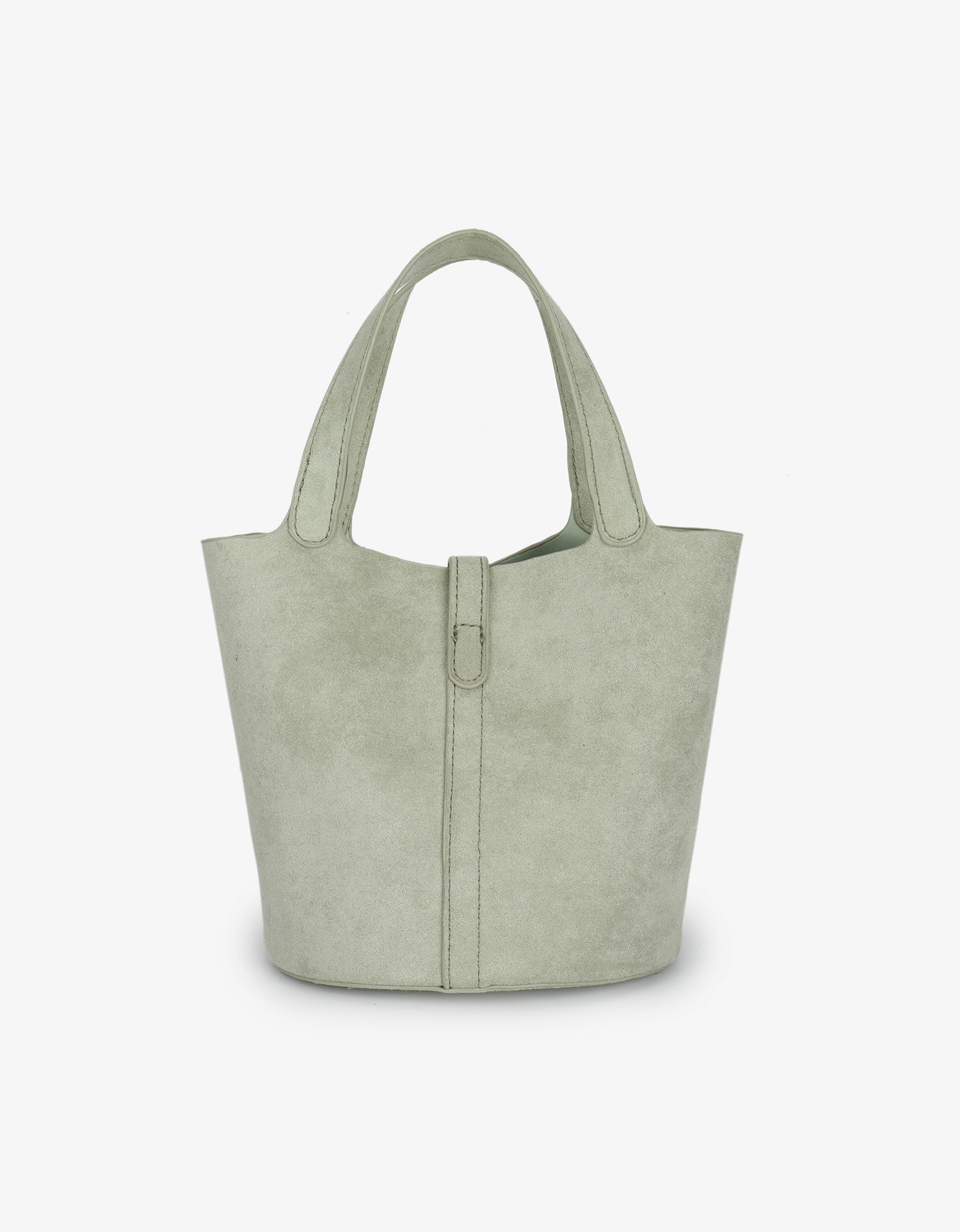 JOYA BUCKET MINI FAUX SUEDE CELADON - REMI/REID