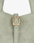 JOYA BUCKET MINI FAUX SUEDE CELADON - REMI/REID
