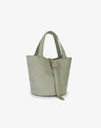 JOYA BUCKET MINI FAUX SUEDE CELADON - REMI/REID