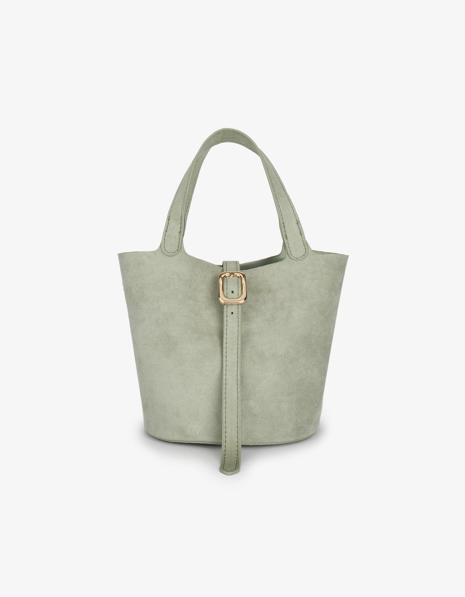 JOYA BUCKET MINI FAUX SUEDE CELADON - REMI/REID
