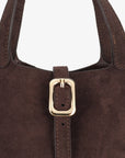 JOYA BUCKET MINI FAUX SUEDE CHOCOLATE - REMI/REID