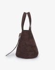 JOYA BUCKET MINI FAUX SUEDE CHOCOLATE - REMI/REID