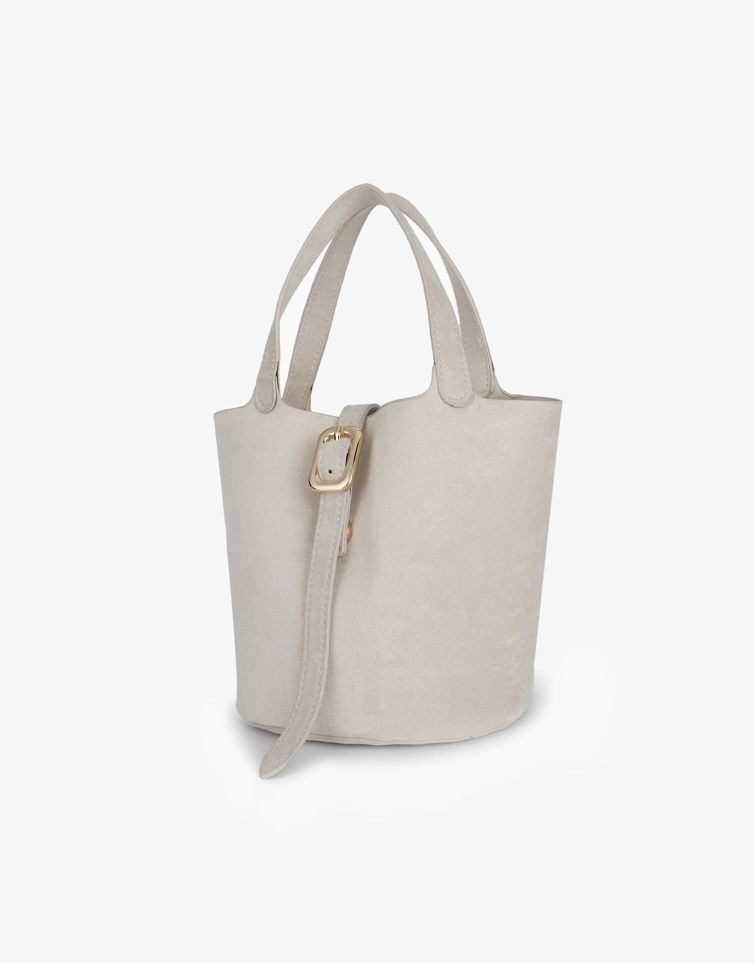 JOYA BUCKET MINI FAUX SUEDE CREAM - REMI/REID