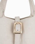 JOYA BUCKET MINI FAUX SUEDE CREAM - REMI/REID