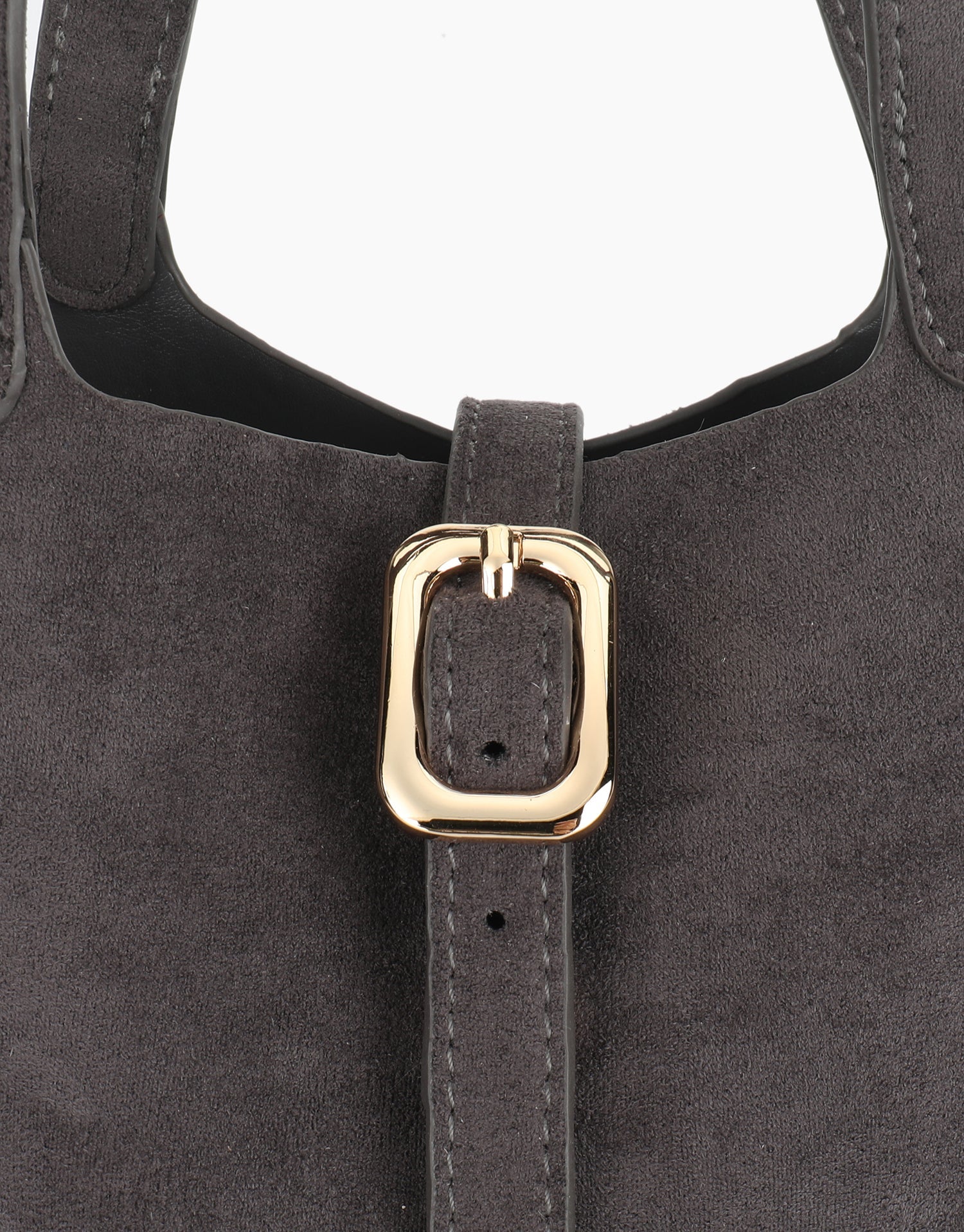 JOYA BUCKET MINI FAUX SUEDE GREY - REMI/REID