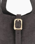 JOYA BUCKET MINI FAUX SUEDE GREY - REMI/REID