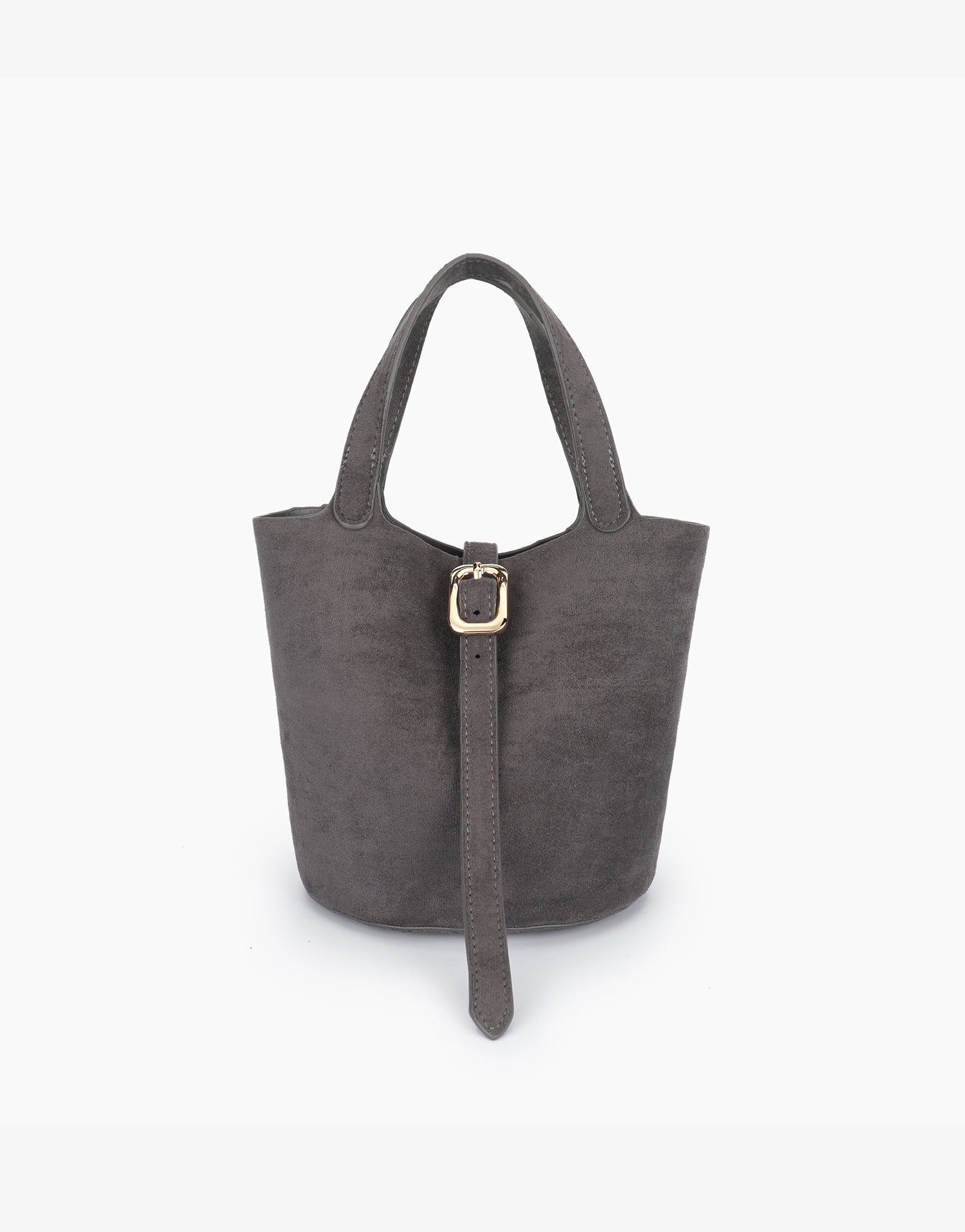 JOYA BUCKET MINI FAUX SUEDE GREY - REMI/REID