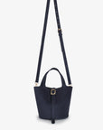 JOYA BUCKET MINI FAUX SUEDE NAVY - REMI/REID