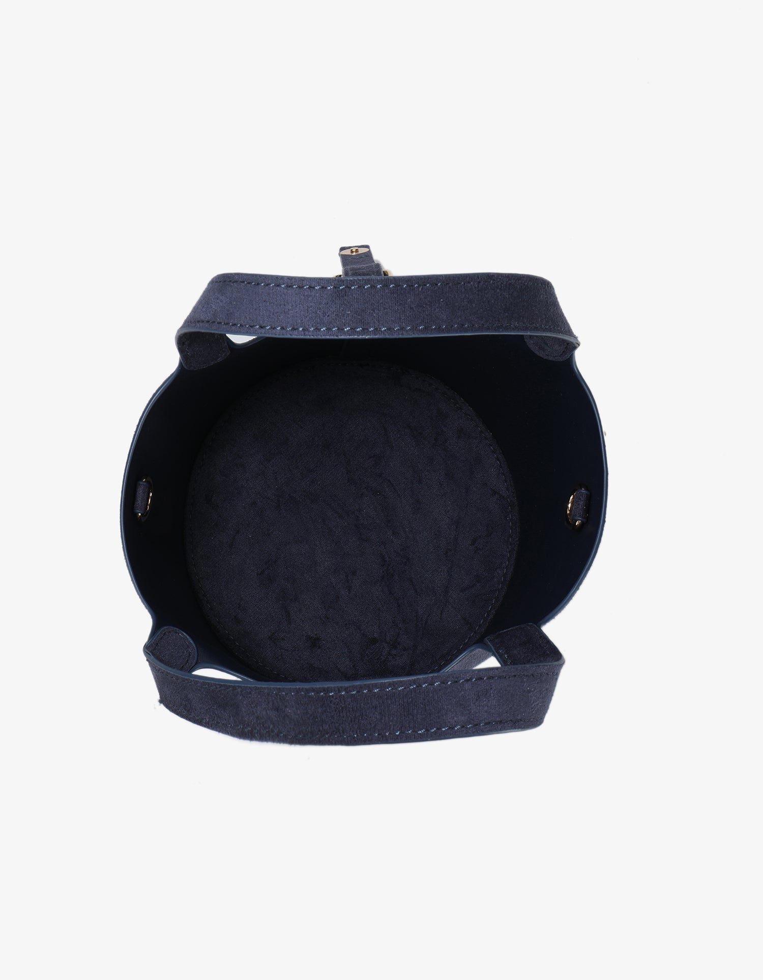 JOYA BUCKET MINI FAUX SUEDE NAVY - REMI/REID