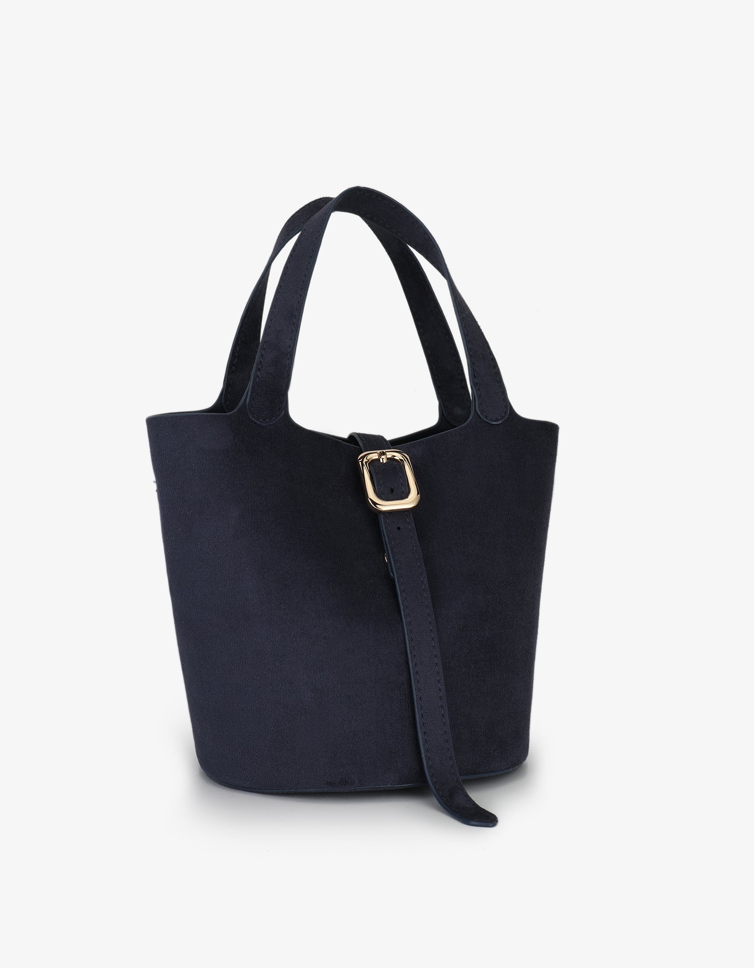 JOYA BUCKET MINI FAUX SUEDE NAVY - REMI/REID