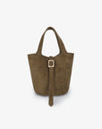 JOYA BUCKET MINI FAUX SUEDE OLIVE - REMI/REID