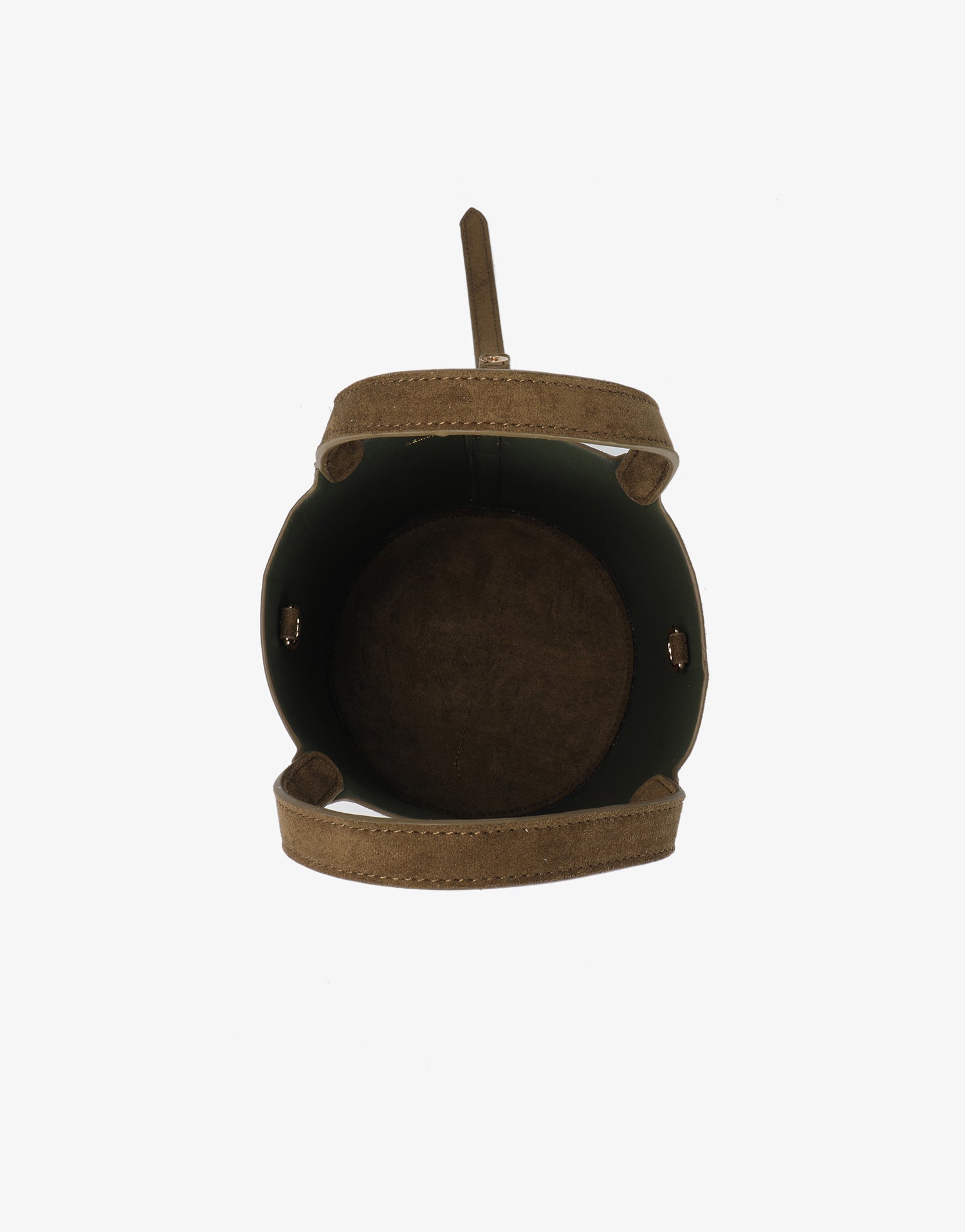 JOYA BUCKET MINI FAUX SUEDE OLIVE - REMI/REID