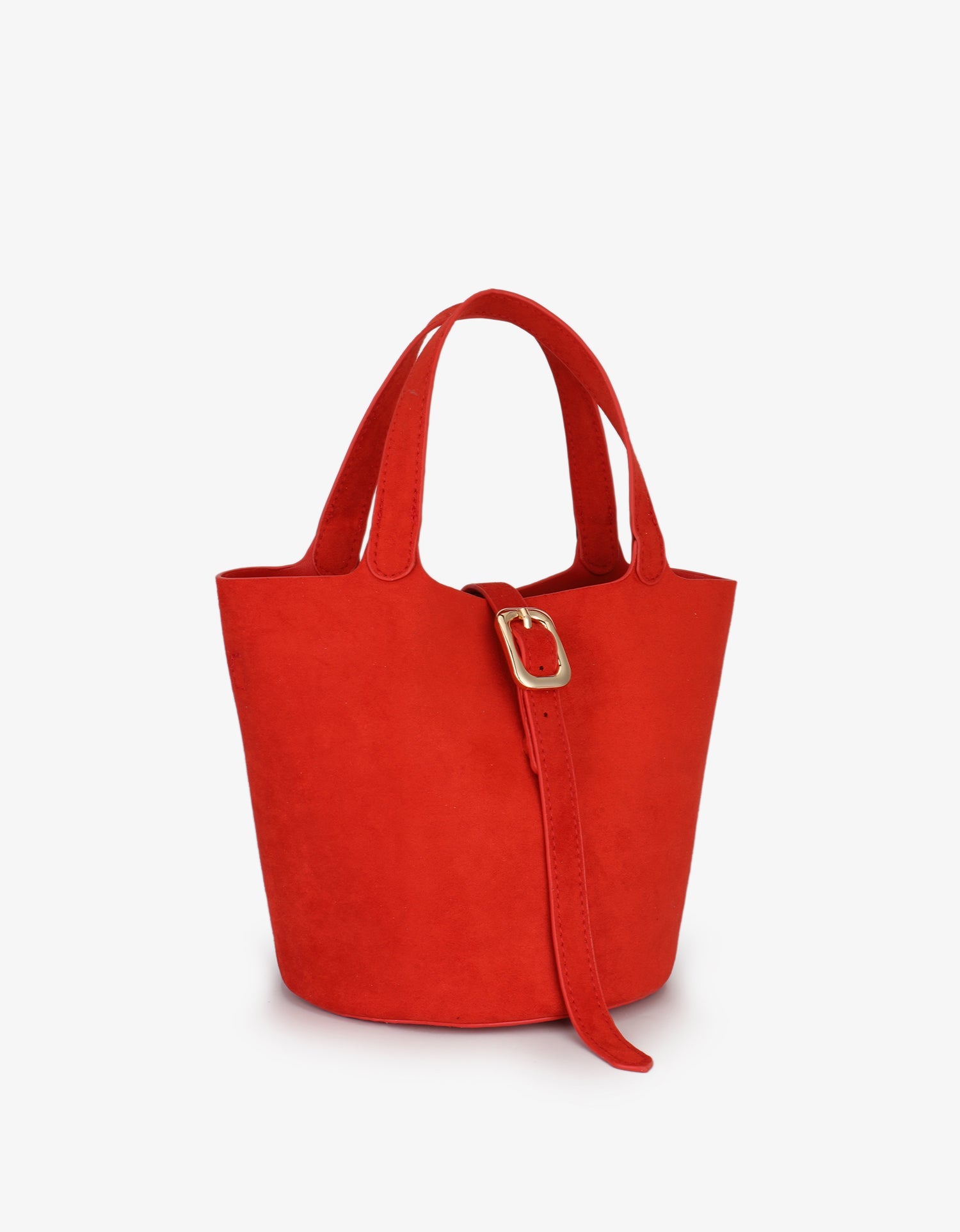 JOYA BUCKET MINI FAUX SUEDE RED - REMI/REID