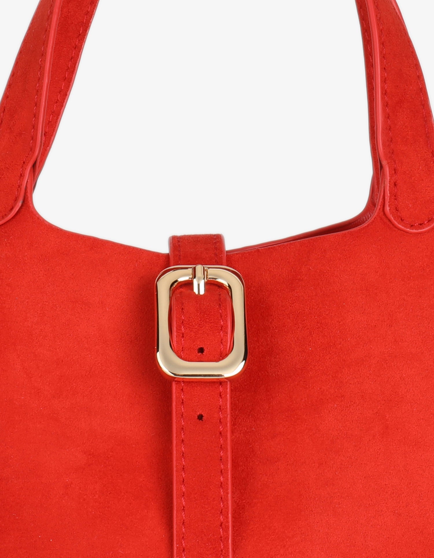 JOYA BUCKET MINI FAUX SUEDE RED - REMI/REID