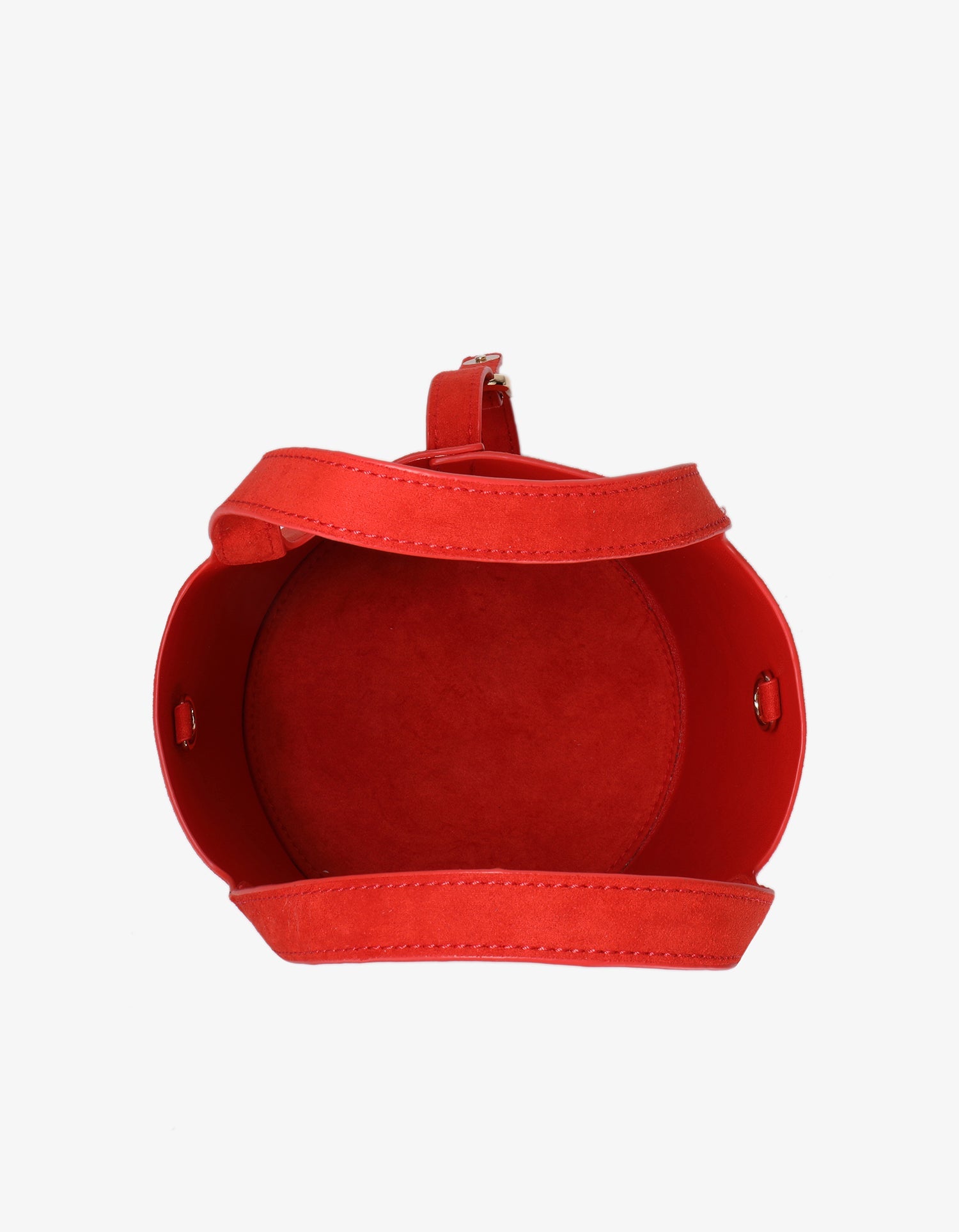 JOYA BUCKET MINI FAUX SUEDE RED - REMI/REID