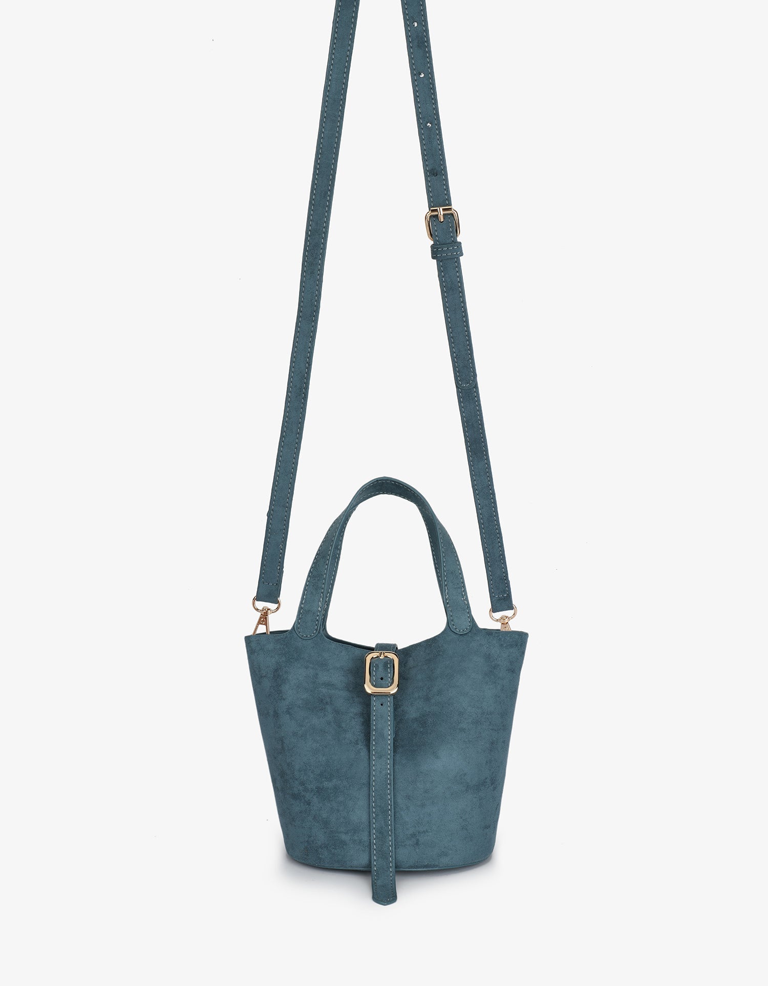 JOYA BUCKET MINI FAUX SUEDE TEAL - REMI/REID