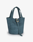 JOYA BUCKET MINI FAUX SUEDE TEAL - REMI/REID