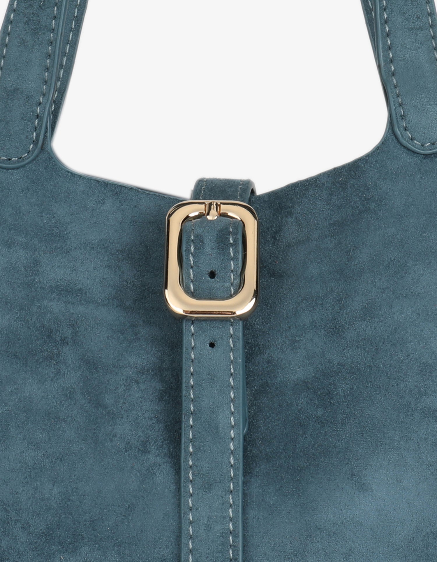 JOYA BUCKET MINI FAUX SUEDE TEAL - REMI/REID