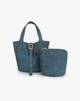 JOYA BUCKET MINI FAUX SUEDE TEAL - REMI/REID