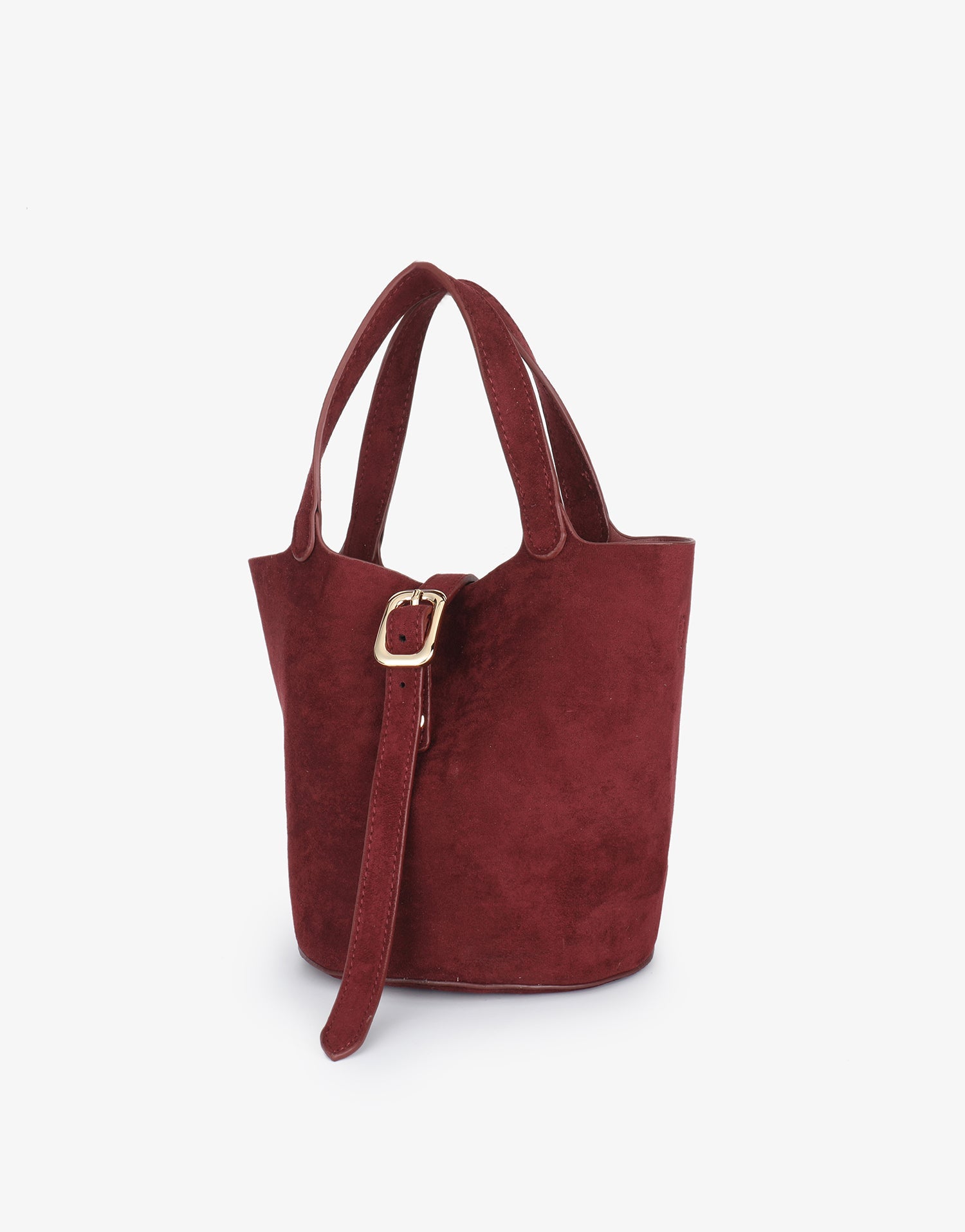 JOYA BUCKET MINI FAUX SUEDE WINE - REMI/REID
