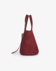 JOYA BUCKET MINI FAUX SUEDE WINE - REMI/REID
