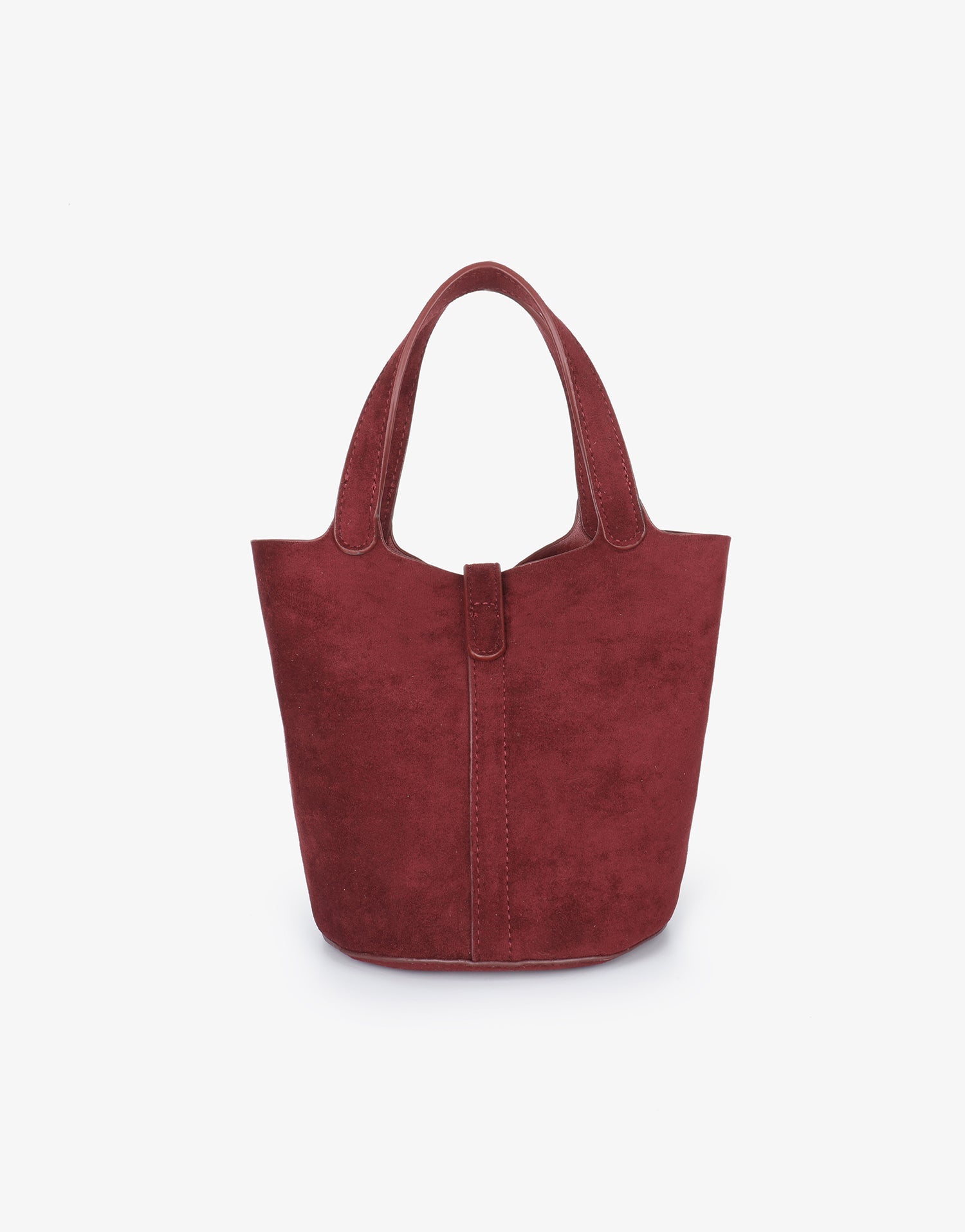 JOYA BUCKET MINI FAUX SUEDE WINE - REMI/REID