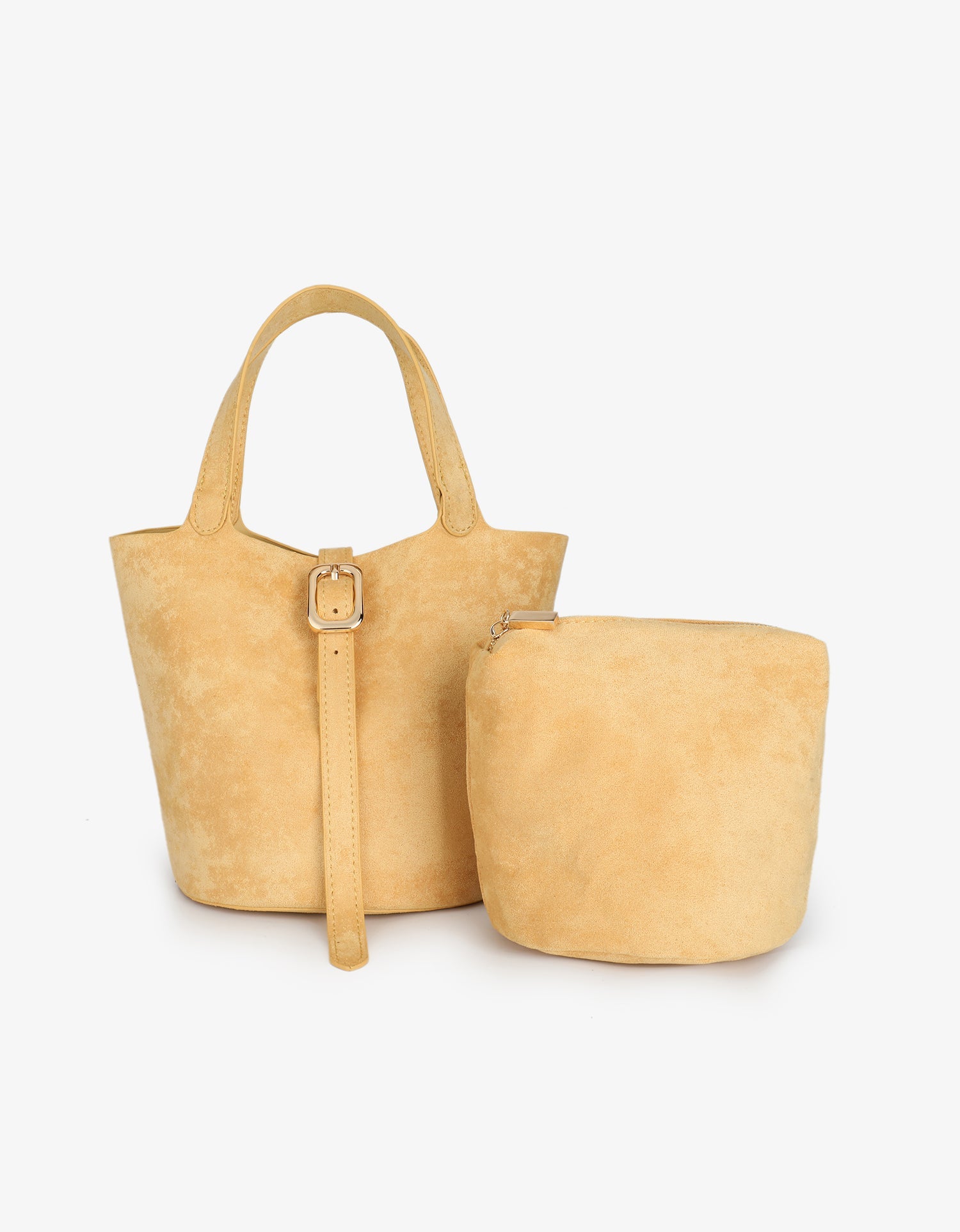 JOYA BUCKET MINI FAUX SUEDE YELLOW - REMI/REID