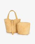 JOYA BUCKET MINI FAUX SUEDE YELLOW - REMI/REID