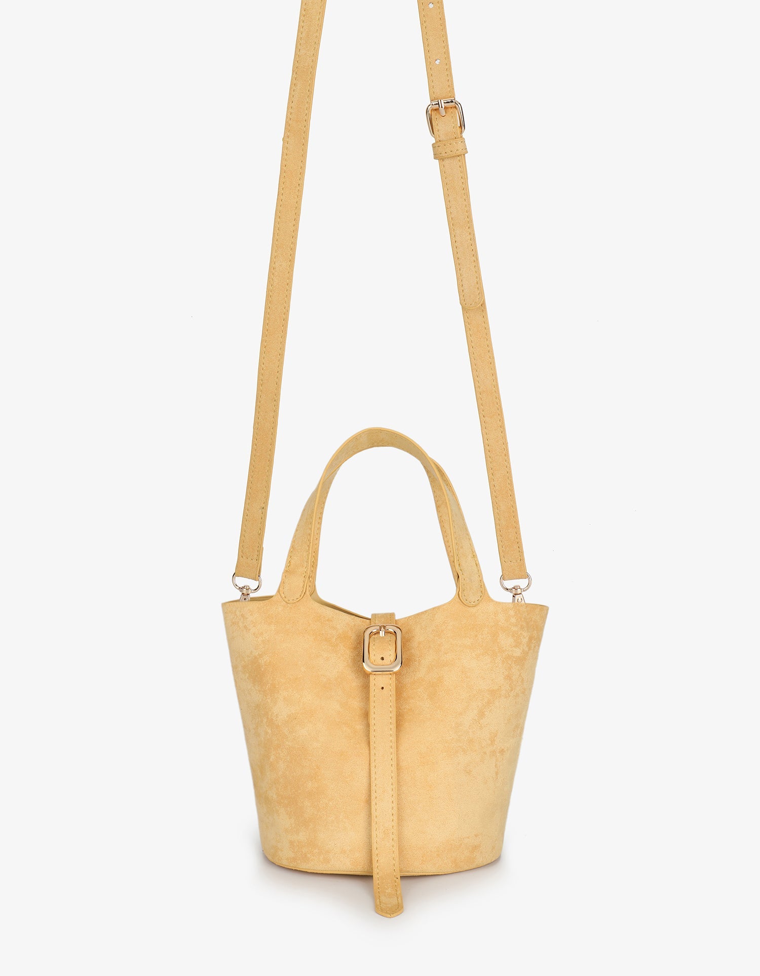 JOYA BUCKET MINI FAUX SUEDE YELLOW - REMI/REID